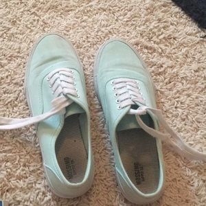 teal shoes